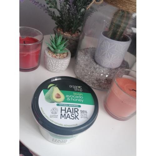 Organic Shop Avocado & Honey, Hair Mask (Maska do włosów `Awokado i miód`) - opinie | zdjęcie do recenzji od blondeinbeauty
