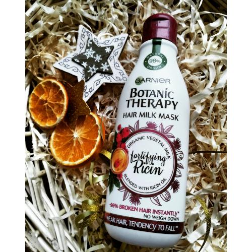 Garnier Botanic Therapy, Hair Milk Mask Wzmacniająca Rycyna, Maska do włosów osłabionych z tendencją do łamliwości - opinie | zdjęcie do recenzji od maretka_89