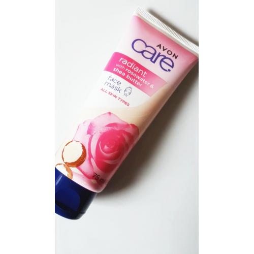Avon Care, Radiant with Rosewater & Shea Butter, Face Mask (Rozświetlająca maska do twarzy z wodą różaną i masłem shea) - opinie | zdjęcie do recenzji od 123eliza96