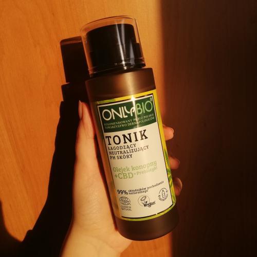 OnlyBio Tonik łagodzący neutralizujący pH skóry`Olejek konopny + CBD + prebiotyki` - opinie | zdjęcie do recenzji od Luqia
