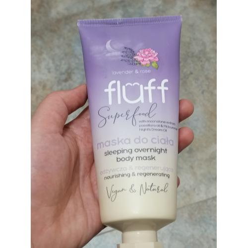 Fluff Superfood, Sleeping Overnight Body Mask Lavender & Rose (Maska do ciała na noc `Lawenda i Róża`) - opinie | zdjęcie do recenzji od Kafe81