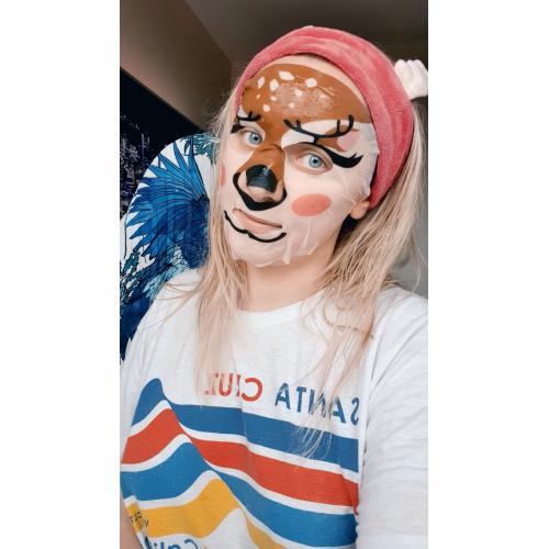 Action Face Sheet Mask with Perilla Leaf Extract Oh my Deer (Głęboko oczyszczająca maseczka w płachcie z ekstraktem z liści pachnotki) - opinie | zdjęcie do recenzji od taktojamarta - 2