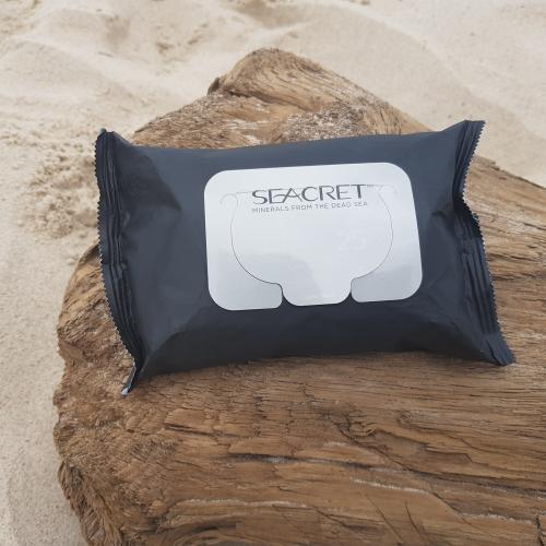Seacret Spa Minerals from The Dead Sea, Makeup Remover Wipes (Chusteczki do demakijażu z minerałami z Morza Martwego) - opinie | zdjęcie do recenzji od patekblawatek