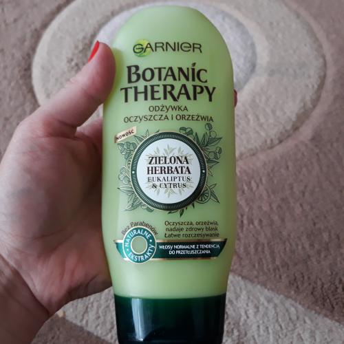 Garnier Botanic Therapy, Zielona Herbata, Eukaliptus & Cytrus, Odżywka do włosów oczyszczająca i orzeźwiająca - opinie | zdjęcie do recenzji od martus2803