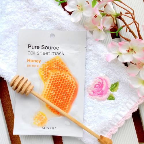 Missha Pure Source, Cell Sheet Mask 'Honey' (Maseczka w płacie) - opinie | zdjęcie do recenzji od gilgotkaaa