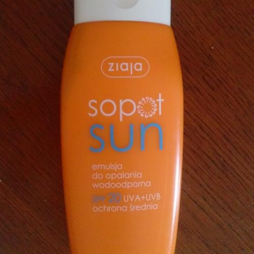 Ziaja Sopot Sun, Emulsja do opalania wodoodporna SPF 20 - średnia ochrona - opinie | zdjęcie do recenzji od Jamamjuzdosc - 1