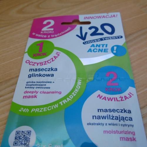 Under Twenty Anti! Acne, 2 kroki w walce z trądzikiem - maseczka oczyszczająca i nawilżająca - opinie | zdjęcie do recenzji od anja1207