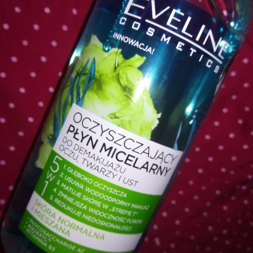 Eveline Cosmetics Oczyszczający płyn micelarny do demakijażu oczu, twarzy i ust 5 w 1 - opinie | zdjęcie do recenzji od Paula973006