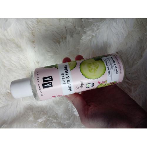 AA Super Fruits & Herbs, Tonik do twarzy `Ogórek & szałwia` - opinie | zdjęcie do recenzji od Nataliabeauty
