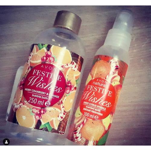 Avon Festive Wishes, Sweet Citrus Sparkle Scented Spritz (Mgiełka do ciała) - opinie | zdjęcie do recenzji od moje_testowanie