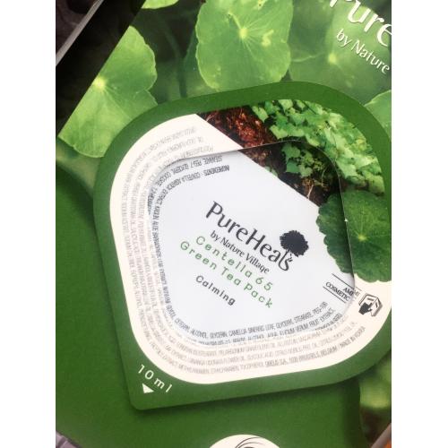 Pure Heals Centella 65 Green Tea Pack (Łagodząca maska z wąkrotą azjatycką i zieloną herbatą) - opinie | zdjęcie do recenzji od 49510cba5fef09f401ffe3f49994f01f3485a7ad_607cb9f26ba11