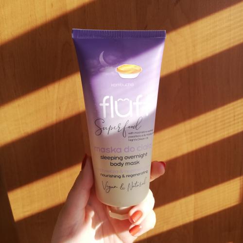 Fluff Superfood, Sleeping Overnight Body Mask Kombucha (Maska do ciała odżywcza i regenerująca) - opinie | zdjęcie do recenzji od Luqia
