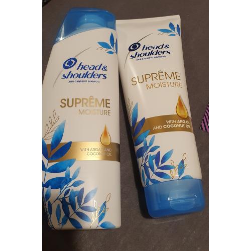 Head & Shoulders Supreme Moisture, Shampoo with Argan Oil (Nawilżający szampon przeciwłupieżowy z olejkiem arganowym) - opinie | zdjęcie do recenzji od Szylwiiaa