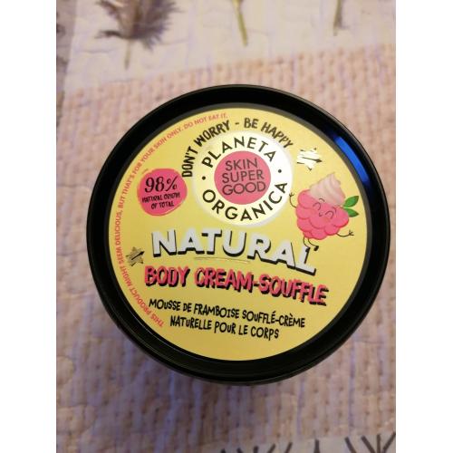 Planeta Organica Raspberry Fluff,  Natural Body Cream-Souffle (Krem-suflet do Ciała) - opinie | zdjęcie do recenzji od Kafe81