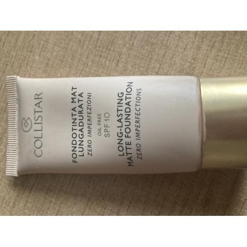 Collistar Long-Lasting Matte Foundation Zero Imperfections SPF 10 (Trwały podkład matujący `Zero niedoskonałości`) - opinie | zdjęcie do recenzji od pannalotta - 1