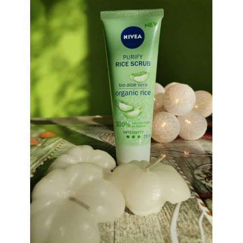 Nivea Purify Rice Scrub (Peeling ryżowy do twarzy z BIOaloesem) - opinie | zdjęcie do recenzji od joanna1984g - 2