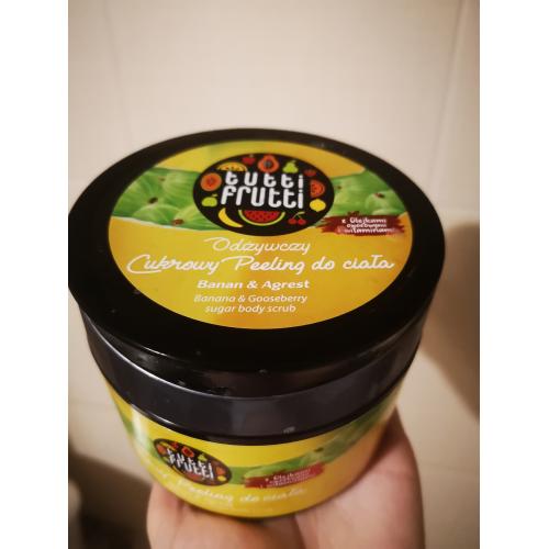 Tutti Frutti Cukrowy peeling do ciała `Banan i agrest` - opinie | zdjęcie do recenzji od zbikowska91