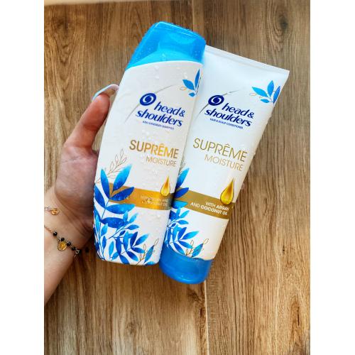 Head & Shoulders Supreme Moisture, Hair & Scalp Conditioner with Argan and Coconut Oil (Przeciwłupieżowa odżywka do włosów z olejkami arganowym i kokosowym) - opinie | zdjęcie do recenzji od Agataawest
