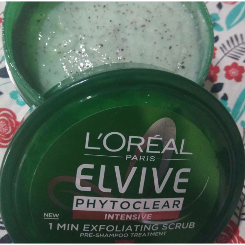 L'Oreal Paris Elvive, Phytoclear, Exfoliating Scrub (Peeling do skóry głowy) - opinie | zdjęcie do recenzji od niulaanula