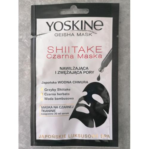 Yoskine Geisha Mask Shitake (Czarna maska nawilżająca) - opinie | zdjęcie do recenzji od Kafe81