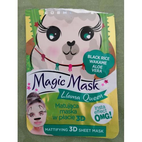 Eveline Cosmetics Magic Mask, Matująca maska w płacie 3D `Lama Queen` - opinie | zdjęcie do recenzji od Kafe81