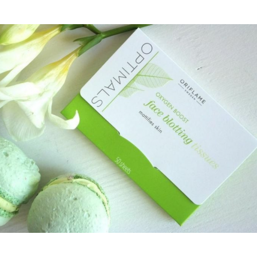 Oriflame Optimals, Oxygen Boost, Face Blotting Tissues (Bibułki matujące do twarzy) - opinie | zdjęcie do recenzji od moc_kobiecosci