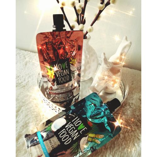 Eveline Cosmetics I Love Vegan Food, Cukrowy peeling do ciała `Vanilla Latte` - opinie | zdjęcie do recenzji od testujemy_bs