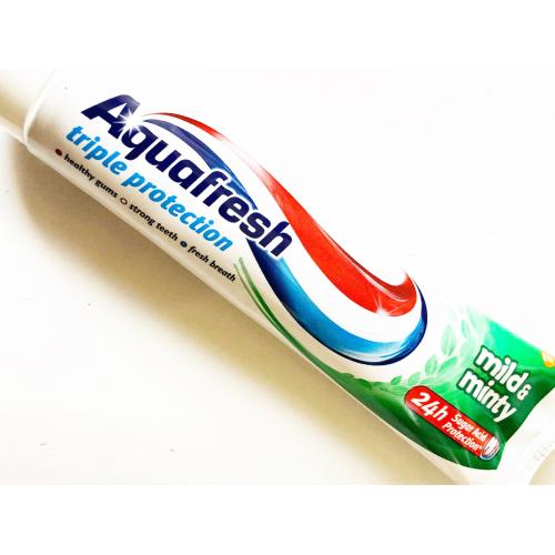 Aquafresh Triple Protection,Mild & Minty Toothpaste (Pasta do zębów  o łagodnym smaku `Potrójna ochrona`) - opinie | zdjęcie do recenzji od 123eliza96