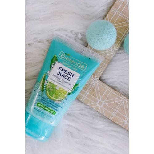 Bielenda Fresh Juice, Detoksykujący peeling gruboziarnisty do twarzy `Sok z limonki + kwas salicylowy` - opinie | zdjęcie do recenzji od Kosmetykoholic