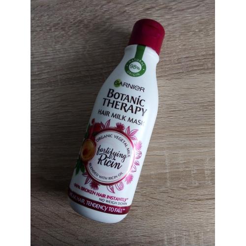 Garnier Botanic Therapy, Hair Milk Mask Wzmacniająca Rycyna, Maska do włosów osłabionych z tendencją do łamliwości - opinie | zdjęcie do recenzji od Marti_13