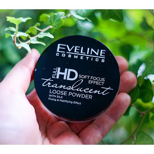 Eveline Cosmetics Full HD, Transculent Loose Powder Fixing & Mattifying with Silk (Puder utrwalający) - opinie | zdjęcie do recenzji od kamila29091