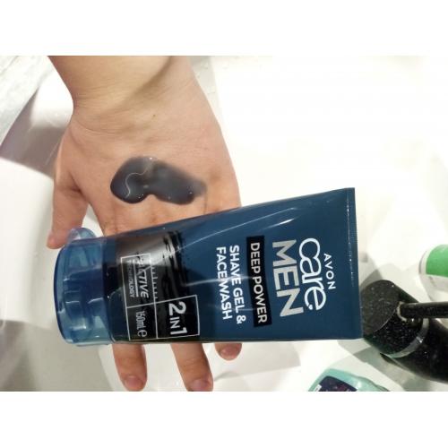Avon Care Men, Deep Power, Shave Gel & Face Wash 2 in 1 (Żel do golenia i mycia twarzy 2 w 1) - opinie | zdjęcie do recenzji od Wiola435