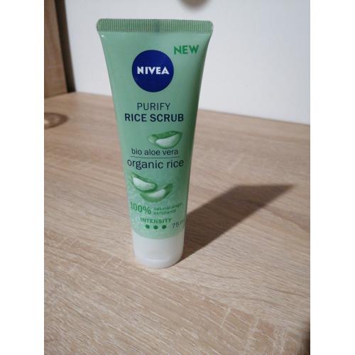 Nivea Purify Rice Scrub (Peeling ryżowy do twarzy z BIOaloesem) - opinie | zdjęcie do recenzji od Gosiagos87