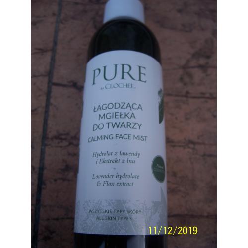 Pure by Clochee Calming Face Mist (Łagodząca mgiełka do twarzy `Hydrolat z lawendy i ekstrakt z lnu`) - opinie | zdjęcie do recenzji od Smerfeta83