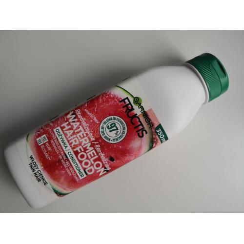 Garnier Fructis, Hair Food, Watermelon Revitalizing Conditioner (Rewitalizująca odżywka do włosów cienkich) - opinie | zdjęcie do recenzji od Redakcja_Wizazpl - 1