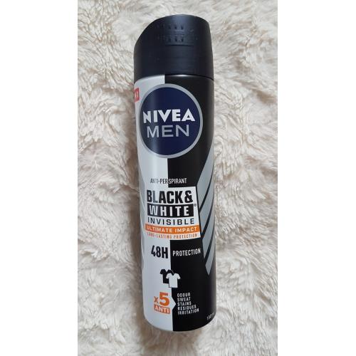 Nivea Men, Invisible Ultimate Impact Anti-perspirant Spray 48h (Antyperspirant w sprayu dla mężczyzn) - opinie | zdjęcie do recenzji od AgaB1998 - 1
