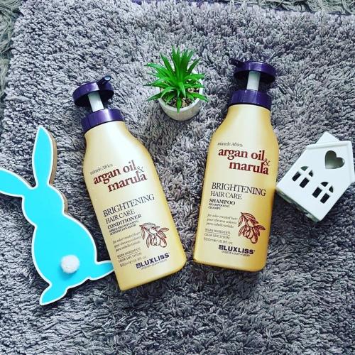 Luxliss Argan Oil & Marula, Brightening Conditioner (Odżywka nablyszczajaca) - opinie | zdjęcie do recenzji od nietypowamadzia