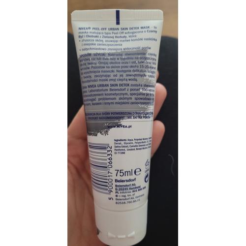 Nivea Urban Skin Detox, Maska matująca peel-off `Czarny ryż i ekstrakt z zielonej herbaty` - opinie | zdjęcie do recenzji od szoczek - 2
