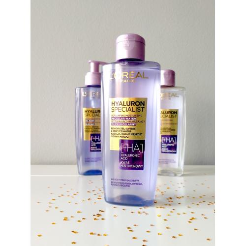 L'Oreal Paris Hyaluron Specialist, Replumping Moisturizing Micellar Water (Płyn micelarny do demakijażu) - opinie | zdjęcie do recenzji od Redakcja_Wizazpl