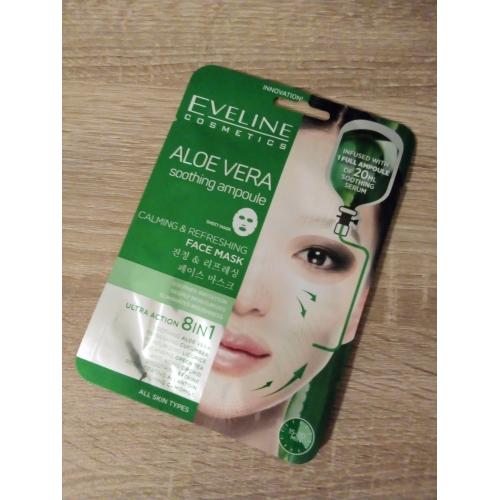 Eveline Cosmetics Aloe Vera Shooting Ampoule, Sheet Mask (Aloesowa ampułka kojąca 8 w 1) - opinie | zdjęcie do recenzji od Marti_13