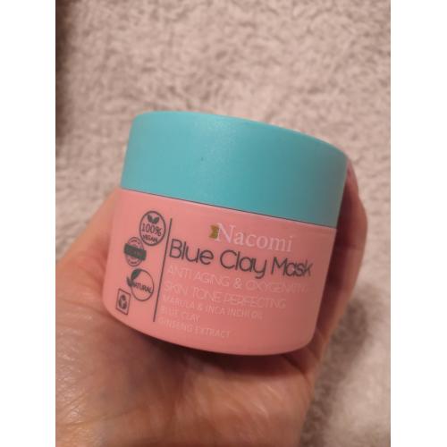 Nacomi Blue Clay Mask Anti-aging & Oxygenating Skin Tone Perfecting (Maseczka z niebieską glinką) - opinie | zdjęcie do recenzji od DomkaKromkaa - 1