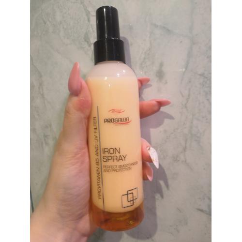 Prosalon Professional, Iron Spray Provitamin B5 and UV Filter (Termoochronny dwufazowy spray do prostowania włosów) - opinie | zdjęcie do recenzji od DomkaKromkaa