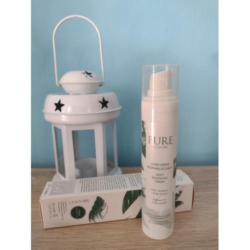 Pure by Clochee Light Balancing Cream (Lekki krem normalizujący `Olej z krokosza i puder ryżowy`) - opinie | zdjęcie do recenzji od Edka0626