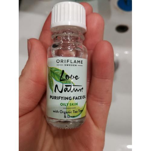 Oriflame Love Nature, Purifying Face Oil with Organic Tea Tree & Lime (Oczyszczający olejek z drzewem herbacianym i limonką) - opinie | zdjęcie do recenzji od anka3151