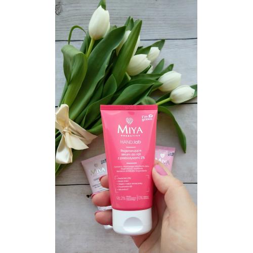 Miya Cosmetics HAND.lab, Regenerujące serum do dłoni z prebiotykami 2% - opinie | zdjęcie do recenzji od nostami