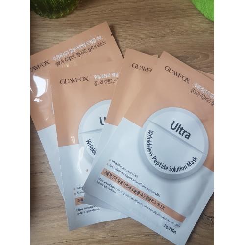 Glamfox Ultra, Wrinkleless Peptide Solution Mask (Przeciwzmarszczkowa peptydowa maska w płachcie do skóry dojrzałej, ze zmarszczkami) - opinie | zdjęcie do recenzji od SweetNancy94