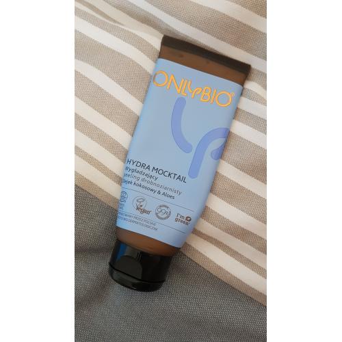 OnlyBio Hydra Mocktail, Wygładzający drobnoziarnisty peeling do twarzy `Olejek kokosowy & aloes` - opinie | zdjęcie do recenzji od Polamaja