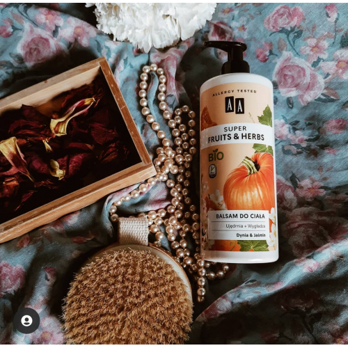 AA Super Fruits & Herbs, Balsam do ciała `Dynia i jaśmin ` - opinie | zdjęcie do recenzji od marta_flak
