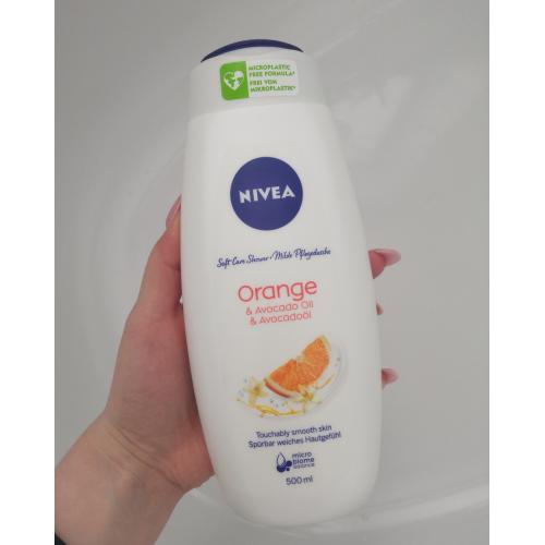 Nivea Soft Care Shower Orange & Avocado Oil (Pielęgnujący żel pod prysznic `Pomarańcza i olejek awokado`) - opinie | zdjęcie do recenzji od DomkaKromkaa