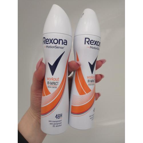 Rexona Motionsense, Workout Hi-Impact 48h Anti-perspirant Spray (Antyperspirant w sprayu) - opinie | zdjęcie do recenzji od DomkaKromkaa